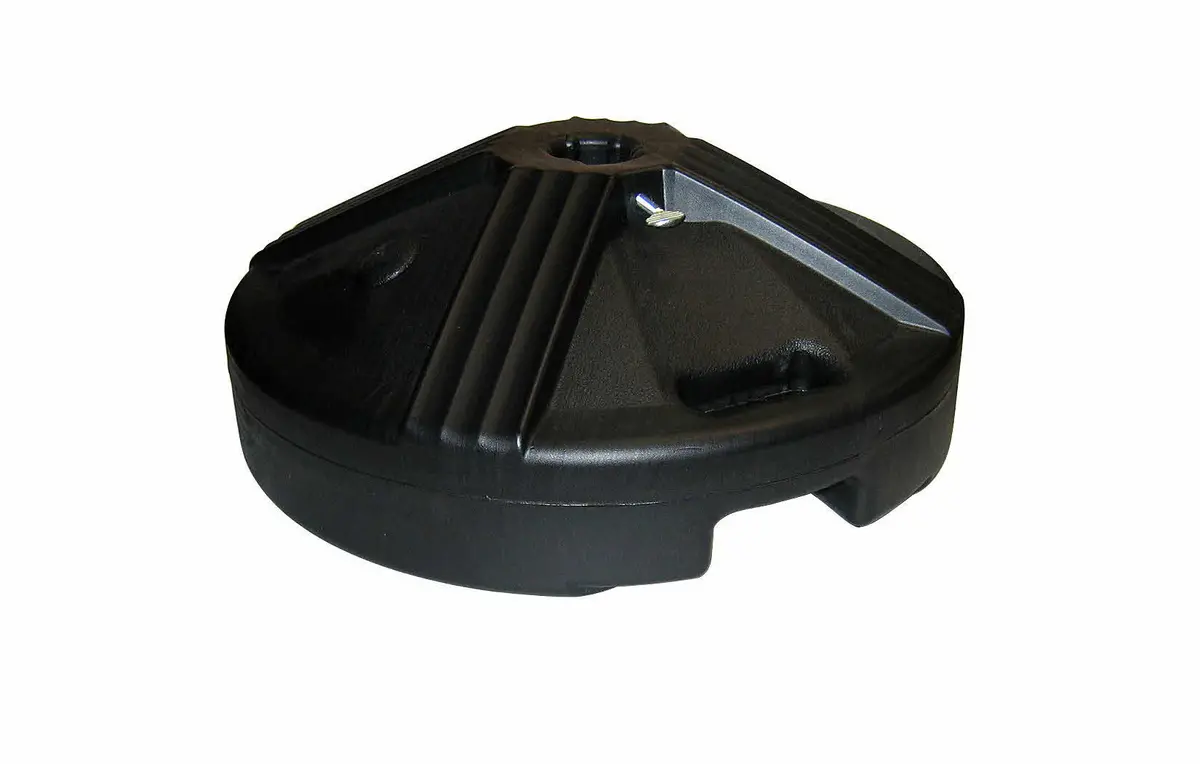 Black Umbrella Base (Polypropylene)  - Factory Weighted To 50 Lbs. 1