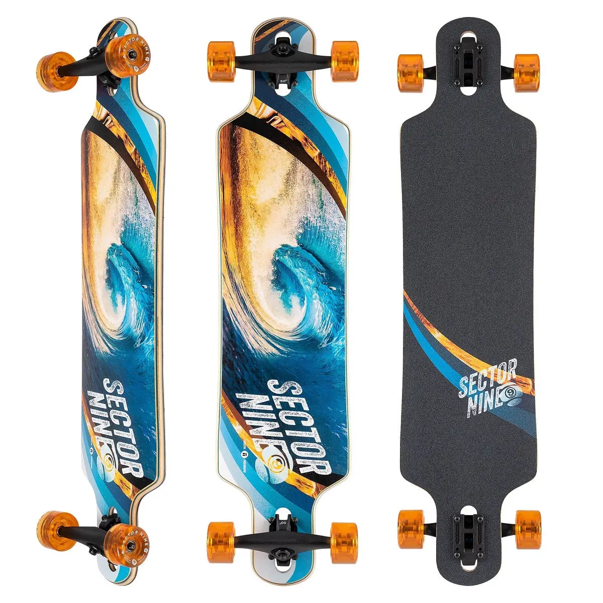 Sector 9 Meridian Swirl 40" Drop Through Longboard 1
