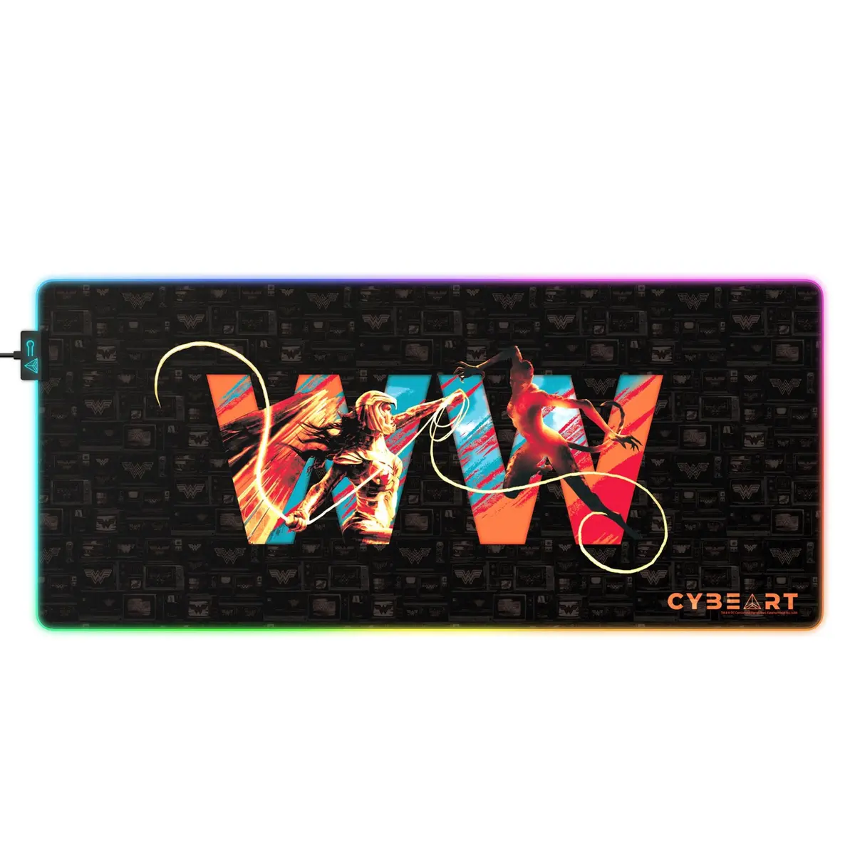 Wonder Woman Vs. Cheetah Gaming Mouse Pad 1