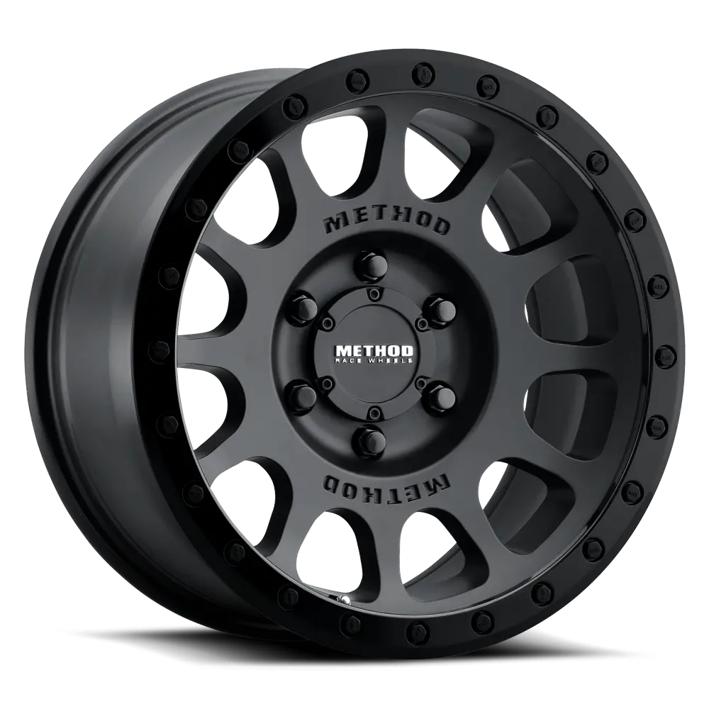 Aluminum Wheels 18X9 Nv Mr305 Bolt Pattern 6 On 139.7 Offset 18 Lip Size 1.38 Double Black Mb Method 1