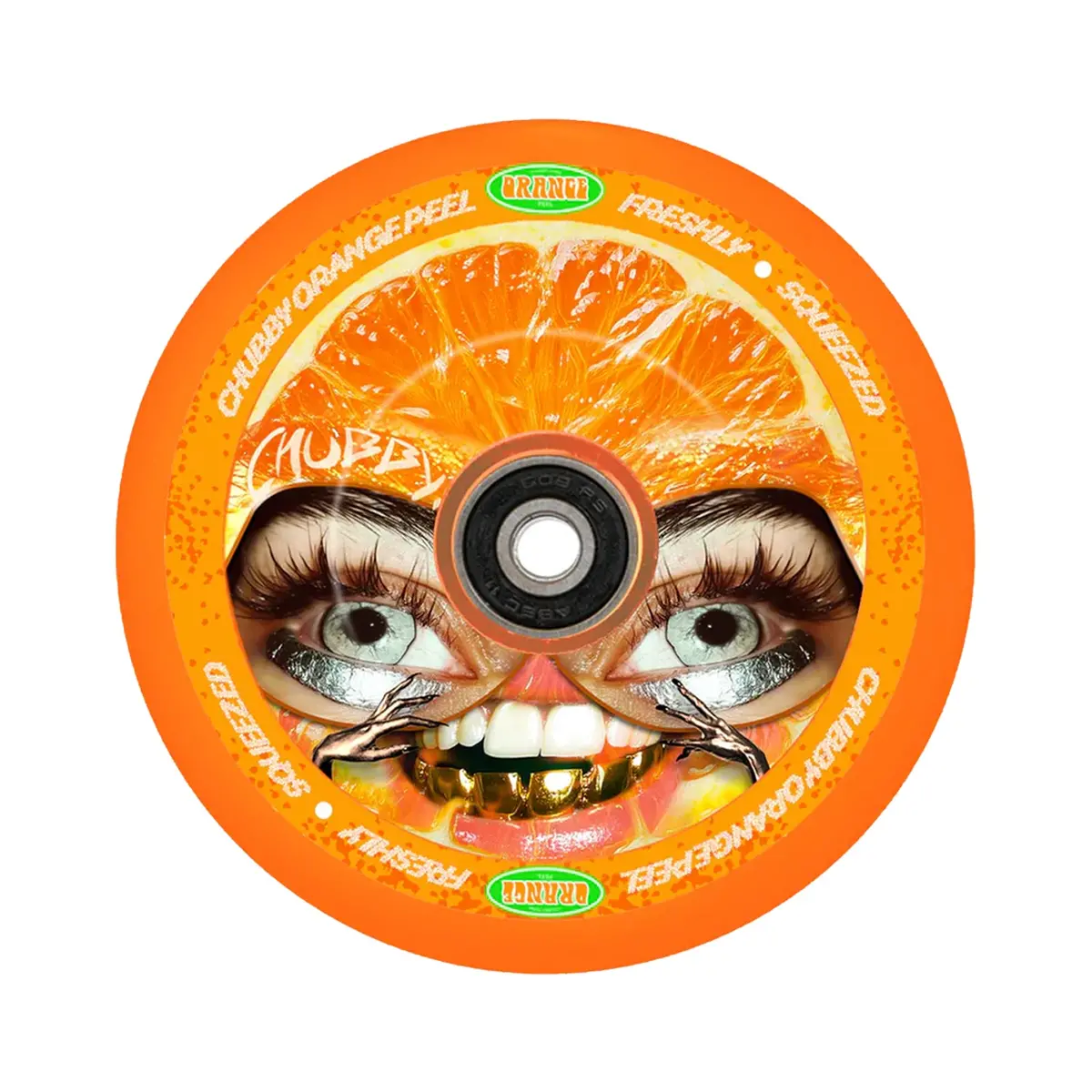 Chubby Hollowcore Scooter Wheel - 110Mm - Orange Peel 1