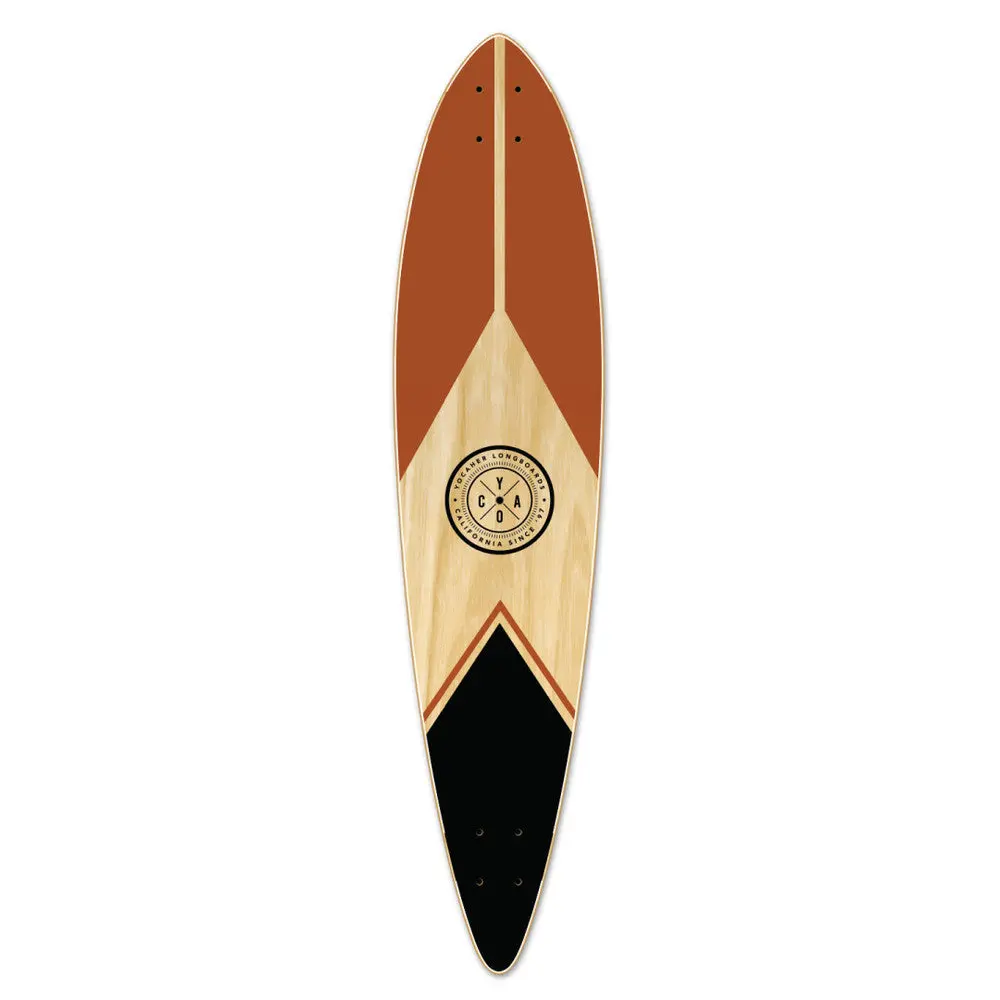 Yocaher Mountain 40" Pintail Longboard Deck -  Earth Series 1