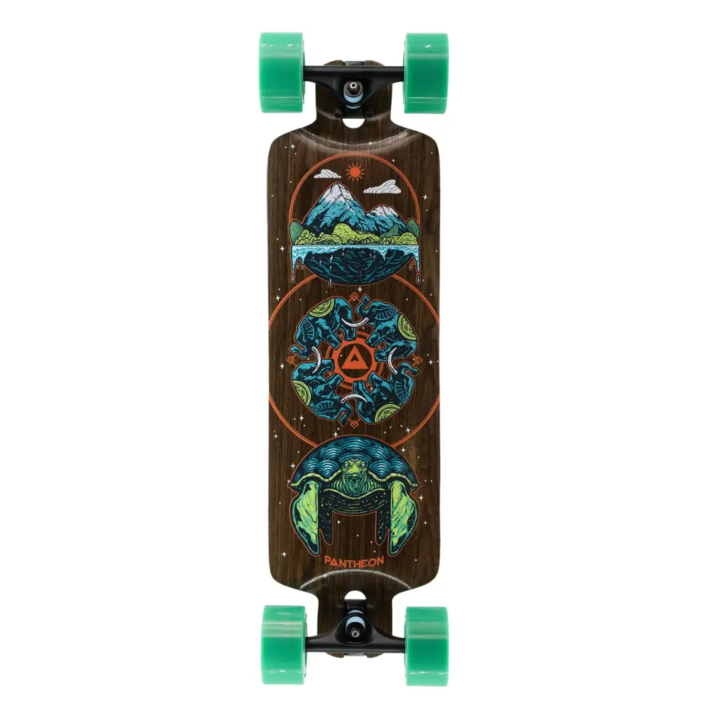 Pantheon Pranayama Cosmic Turtle 31" Drop Through Longboard 1