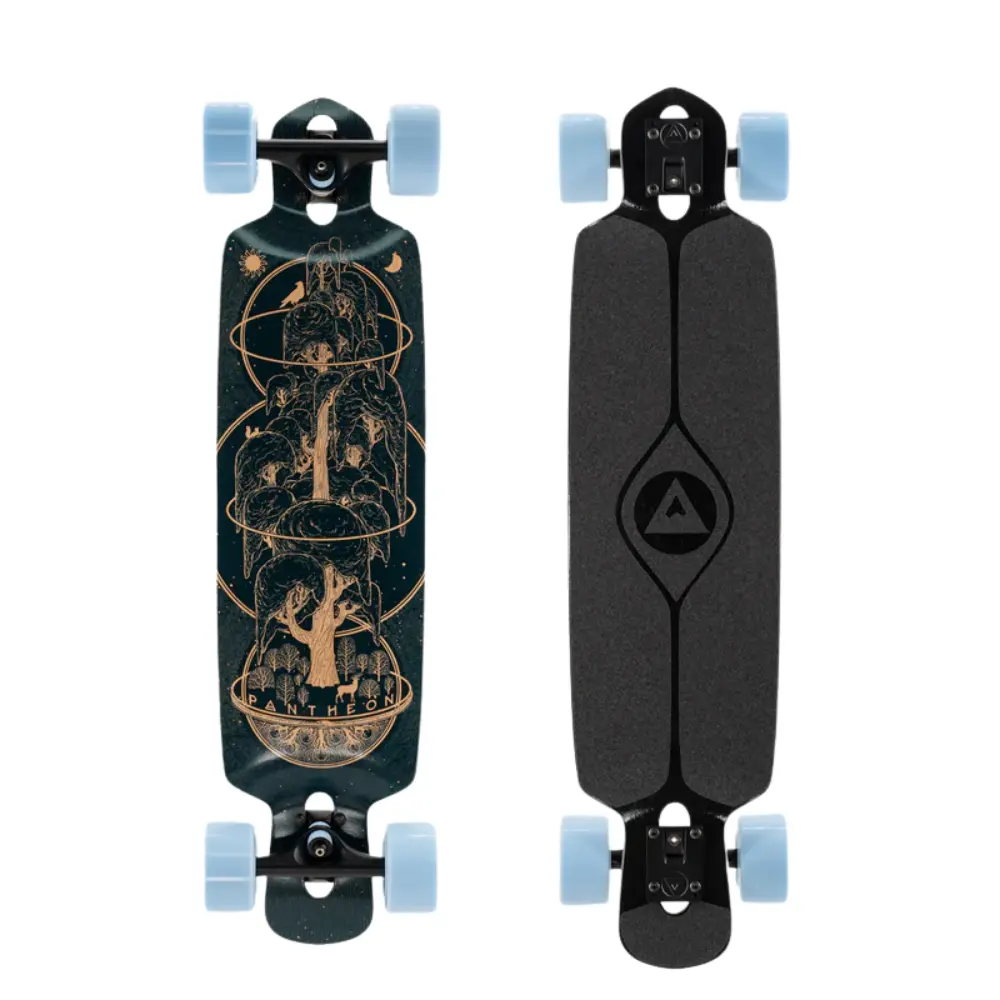 Pantheon Ember Classic Yggdrasil Graphic 34.4" Drop Through Longboard 1