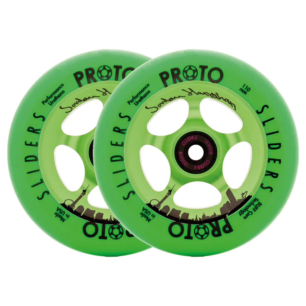 Proto Sliders Signature Wheels - Jordan Hanrahan - 110Mm - Sin City - Pair 1