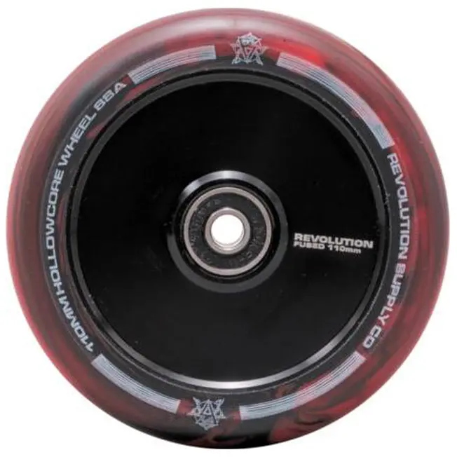 Revolution Fused Hollowcore Wheel - 110Mm - Black/Red Swirl 1