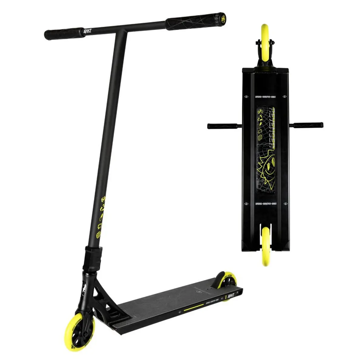 Addict Revenger Complete Scooter - Black / Yellow 1
