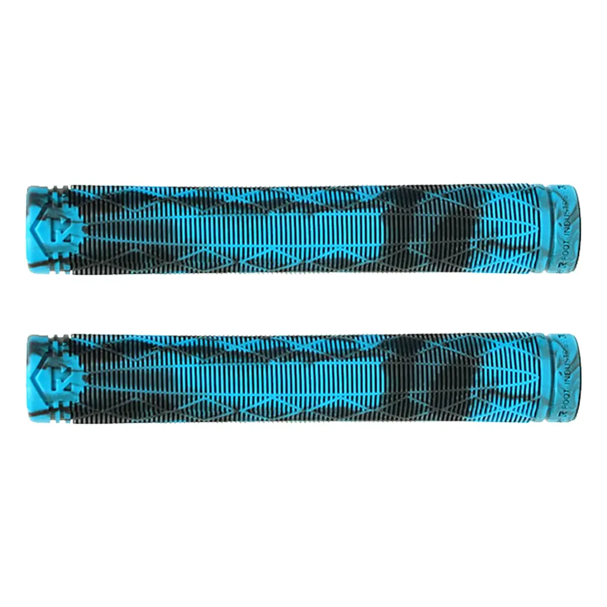 Root Industries Fractal Scooter Grips - Blue / Black 1