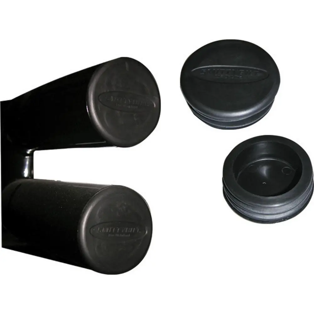 3" Tube Bumper End Cap Pair - Chrome 1
