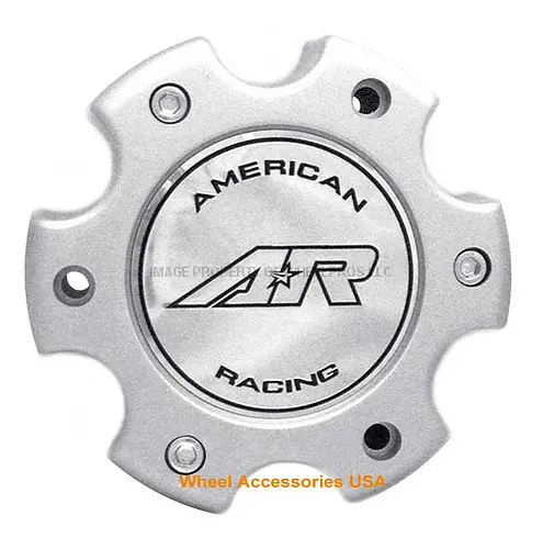Ar899 6X135 Silver Cap W/ Chrome Logo 1