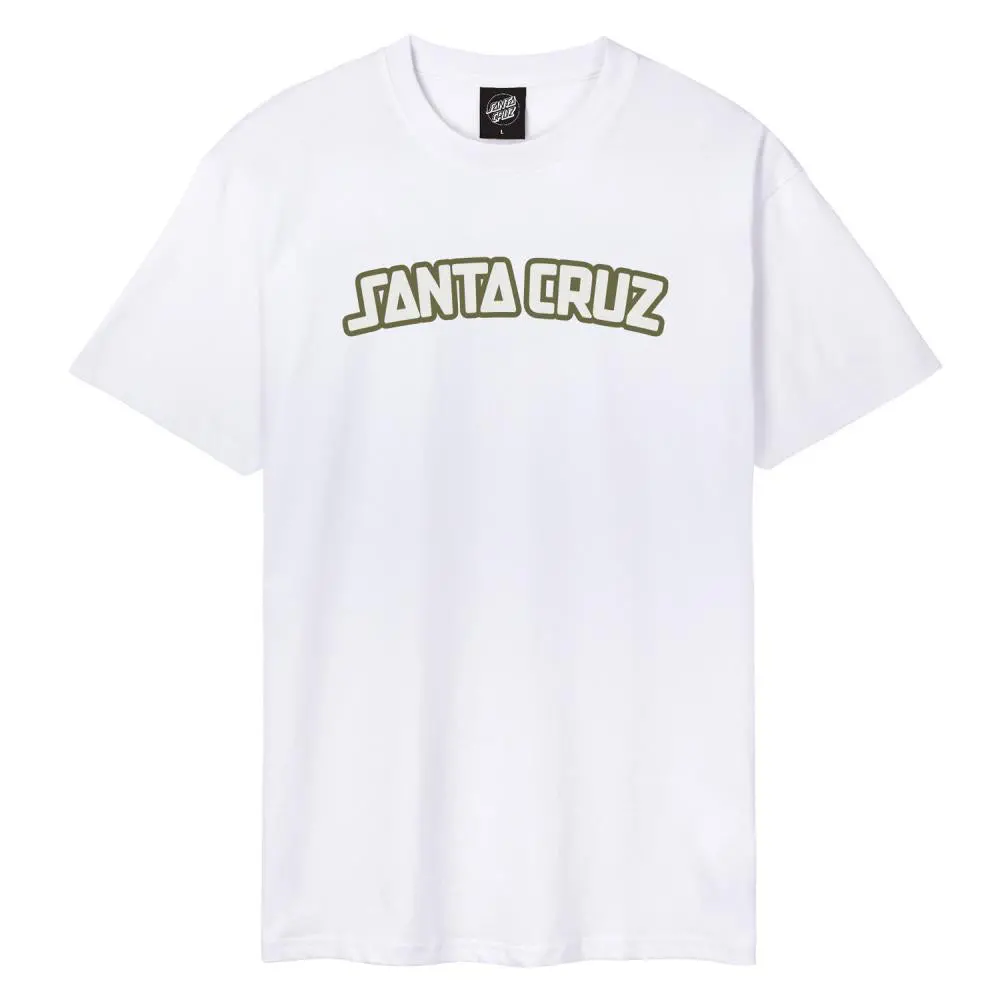 Santa Cruz Arch Strip T-Shirt - White 1