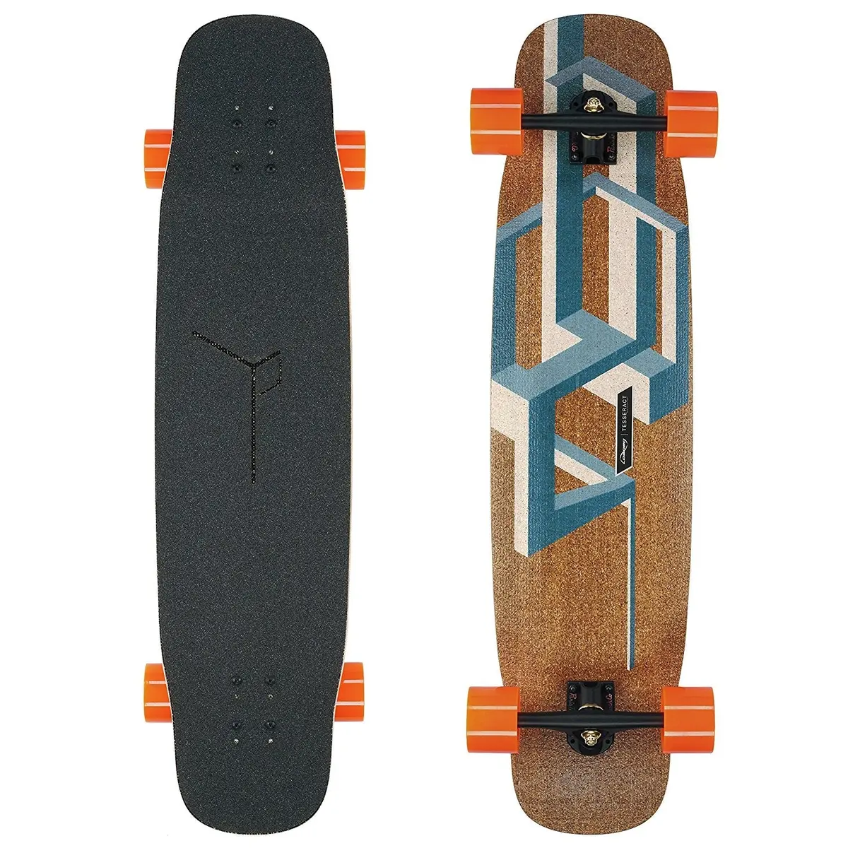 Loaded Basalt Tesseract Bamboo Dark Blue 39" Longboard 1