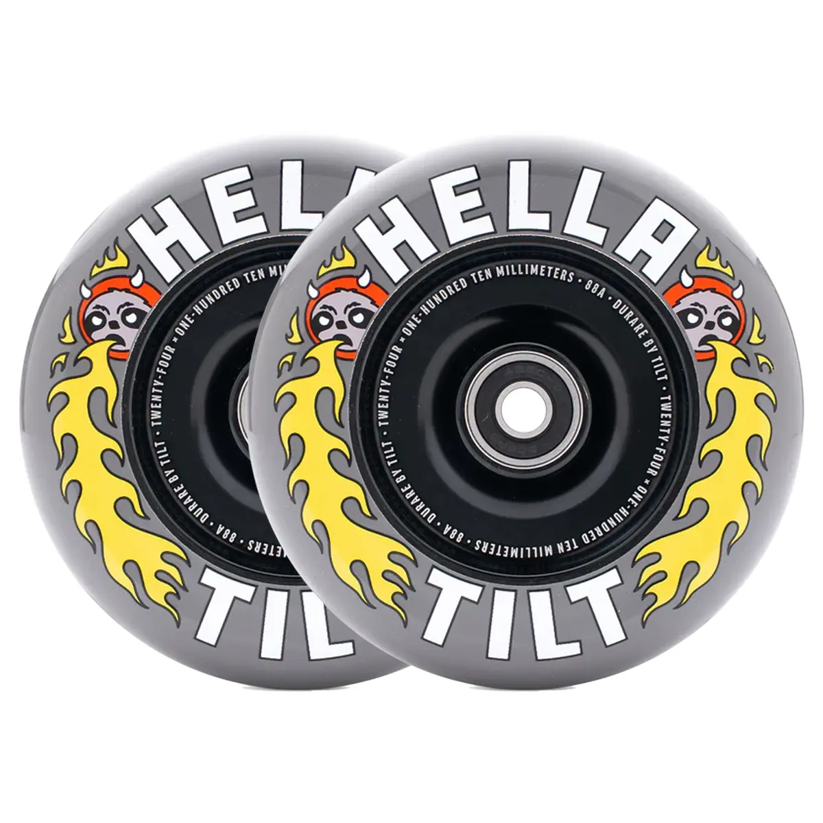 Tilt X Hella Scooters Wheels - 110Mm - Grey - Pair 1