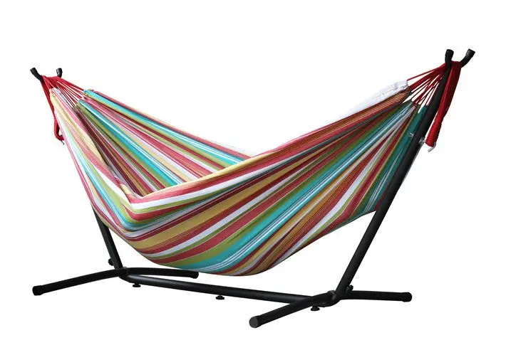 Uhsdo9-26 Double Cotton Hammock With Stand (9Ft) Color: Salsa 1