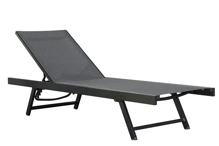 Urban Sun Lounger - Aluminum (Black Chrome) 1