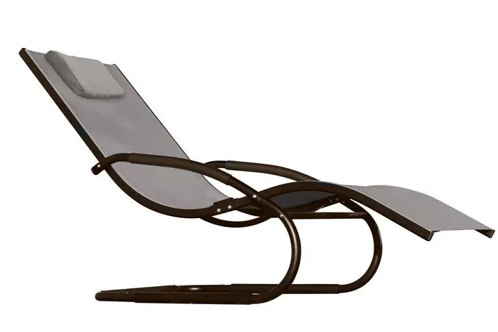 Wave Lounger - Aluminum- Cocoa 1