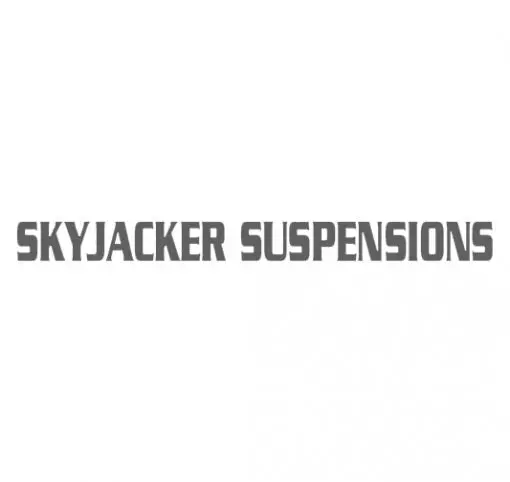 Skyjacker Suspensions Die-Cut Decal Silver 3.5 Inch X 30 Inch 1