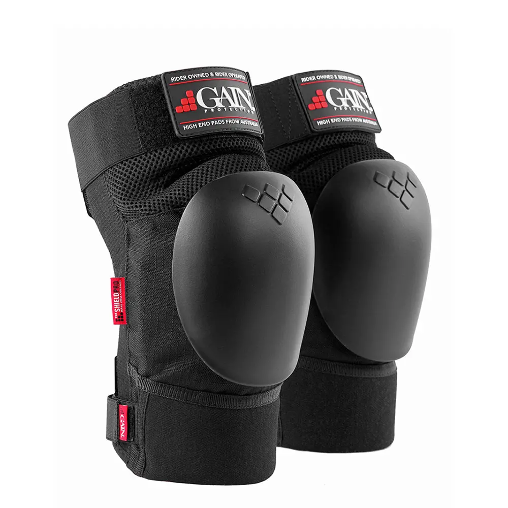 Gain Protection Shield Pro Knee Pads - Black 1