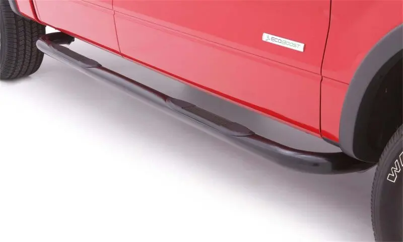 Lund 2019 Chevy Silverado 1500 Double Cab 3In Round Bent Steel Nerf Bars - Black 1