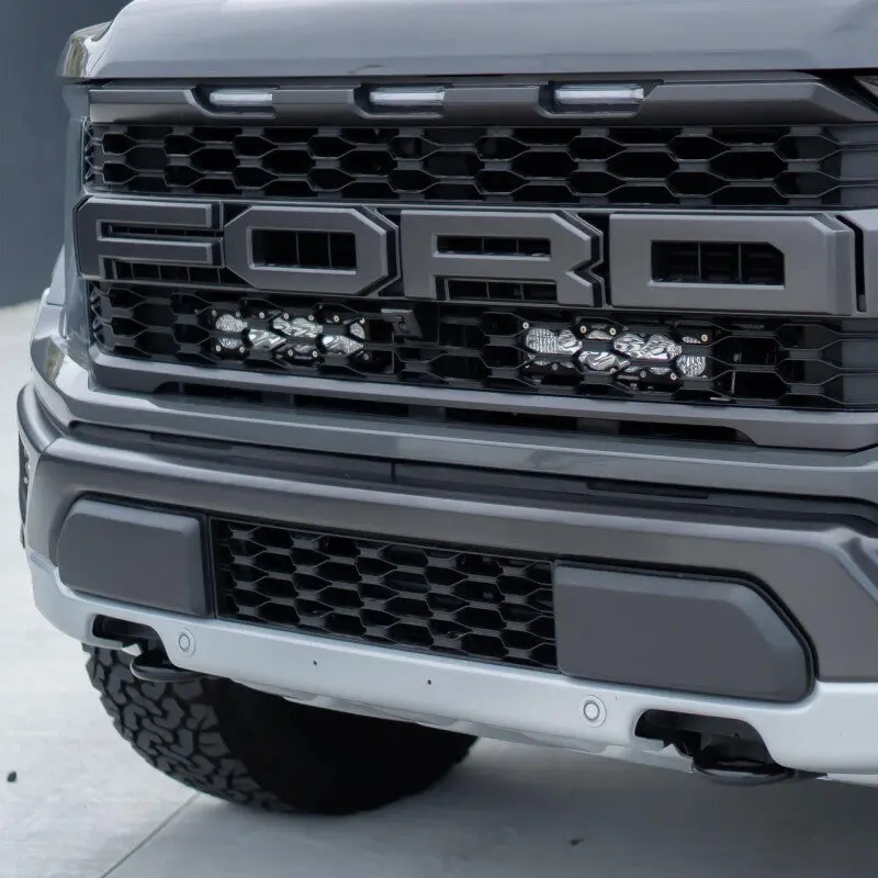 Baja Designs 2021+ Ford Raptor Onx6 Behind Grill Kit -10In. Clear D/C 1
