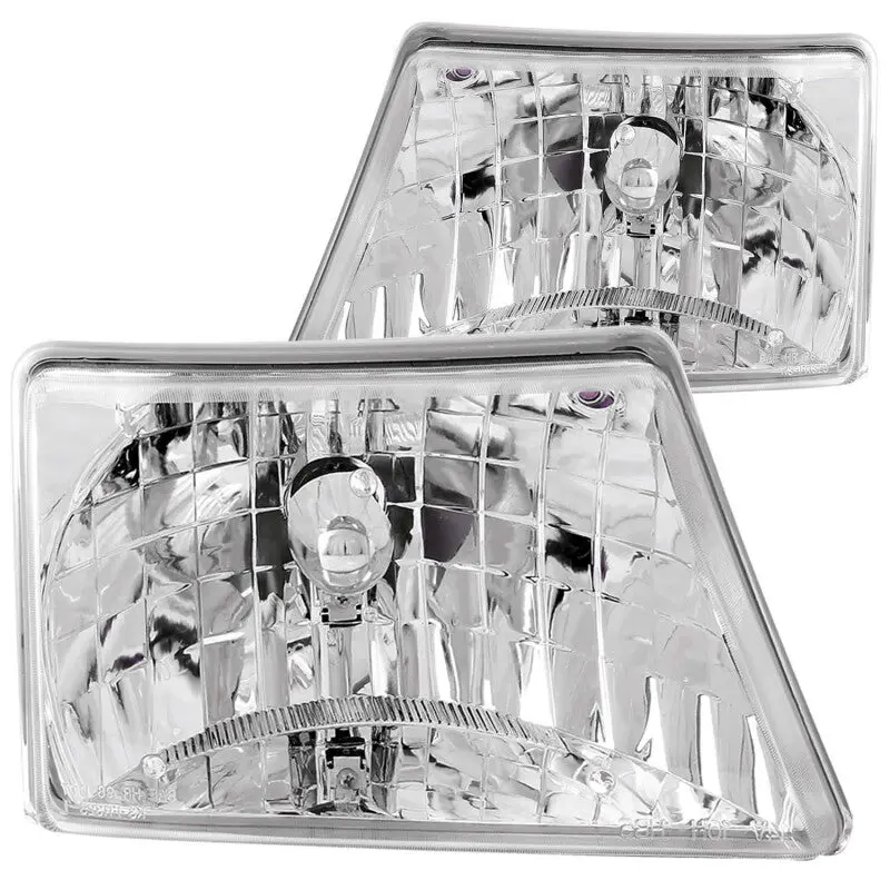 Anzo 1998-2000 Ford Ranger Crystal Headlights Chrome 1