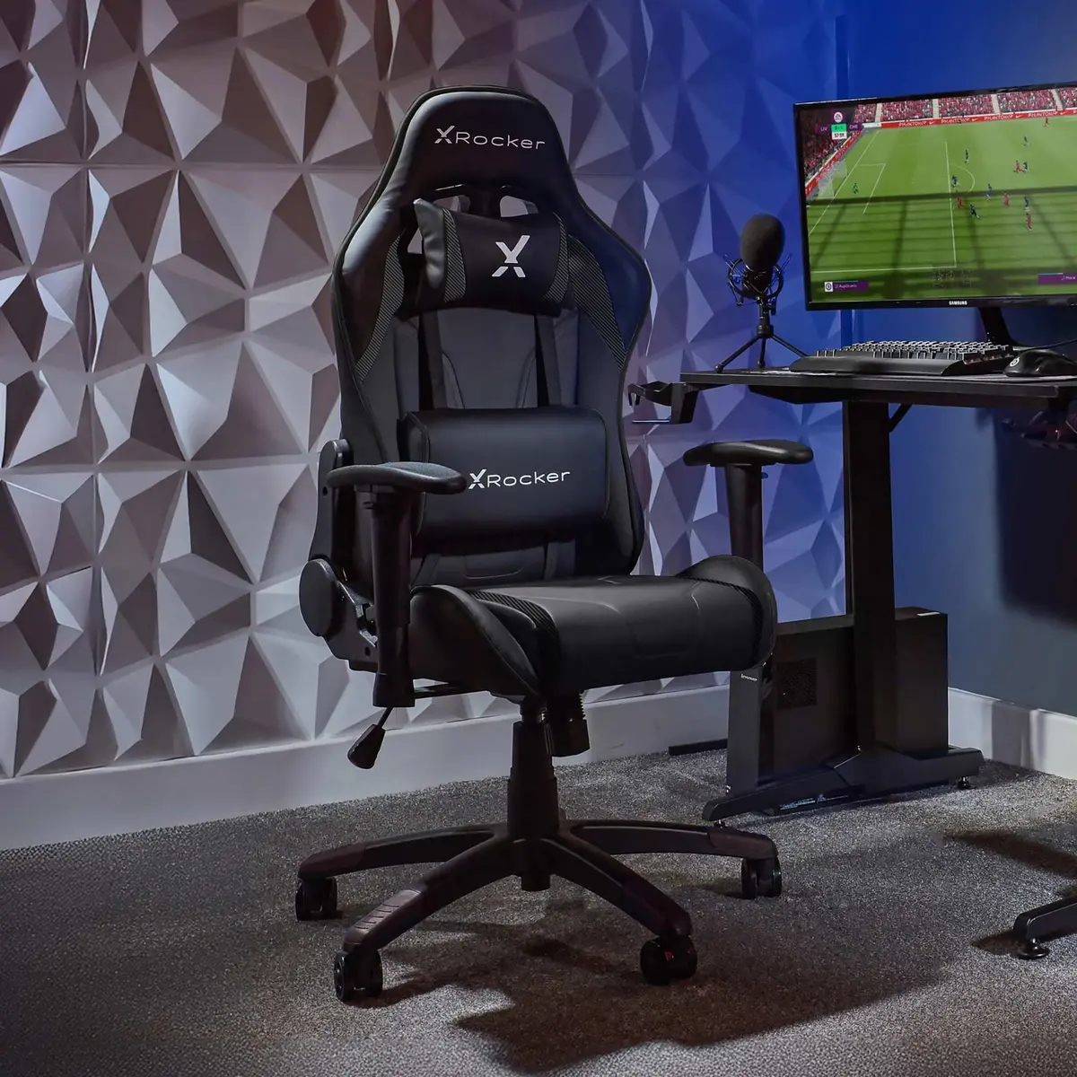 Agility Compact Ergonomic Esports Gaming Chair For Juniors - Carbon Black 1
