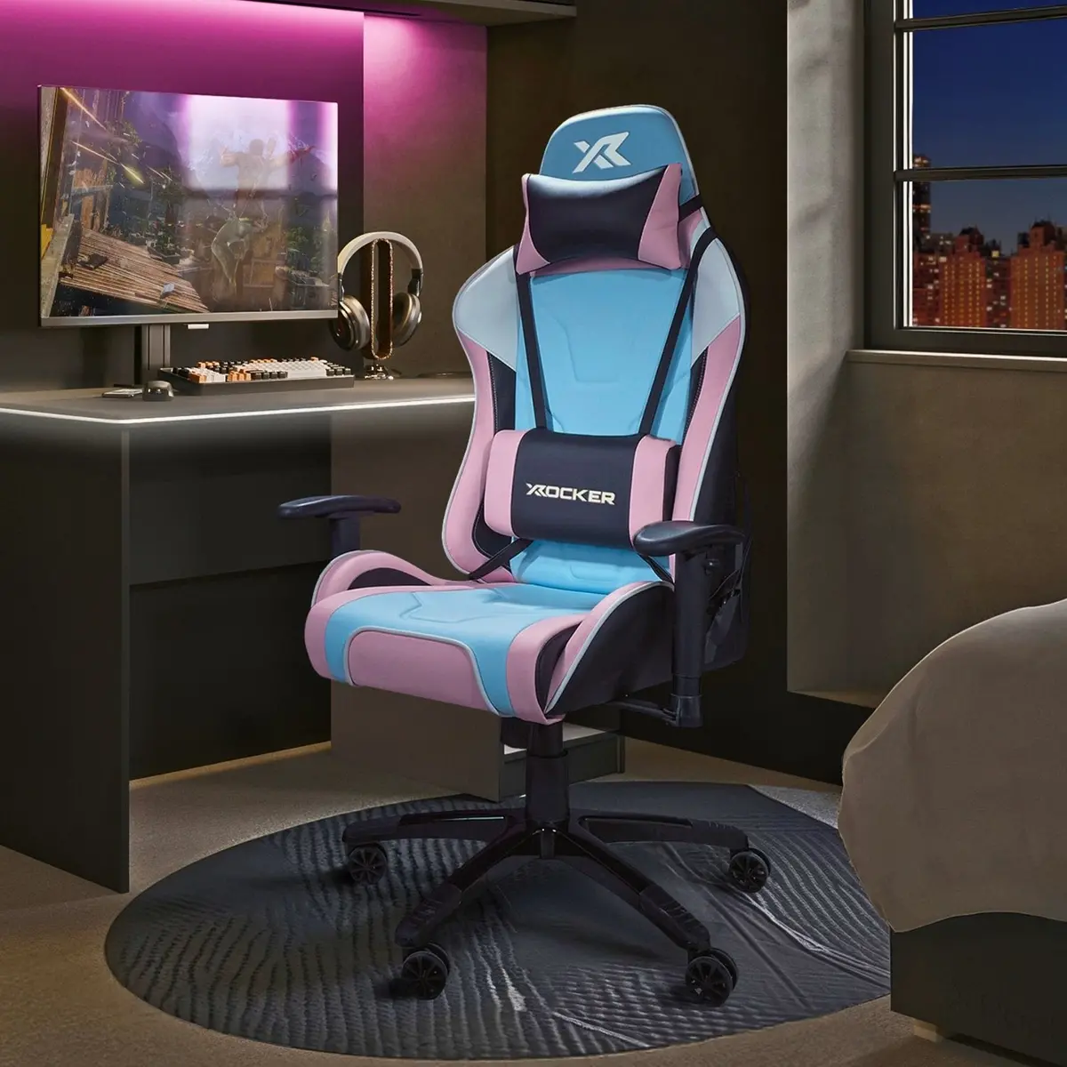 Agility Esport Ergonomic Gaming Chair - Bubblegum Edition 1