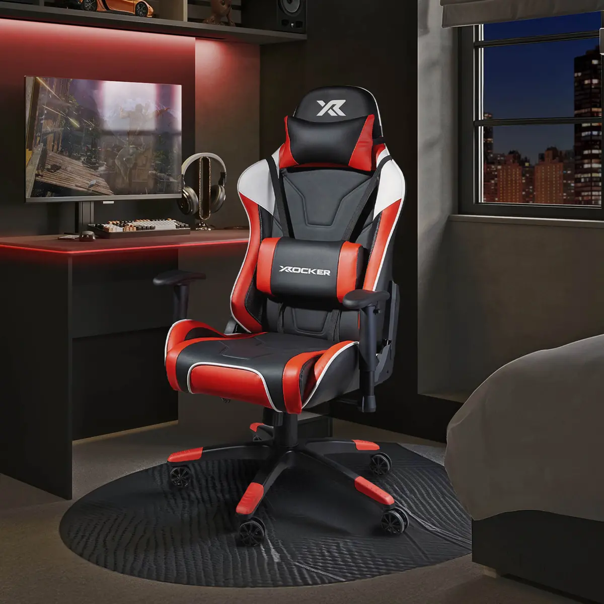 Agility Esport Ergonomic Gaming Chair - Black / Red 1