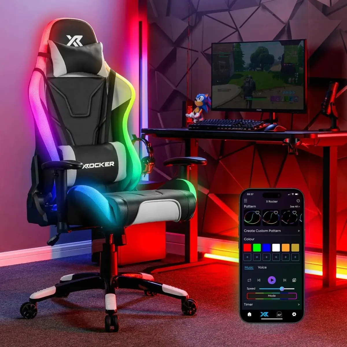 Agility Esports Rgb Neo Motion Sync™ Office Pc Gaming Chair 1