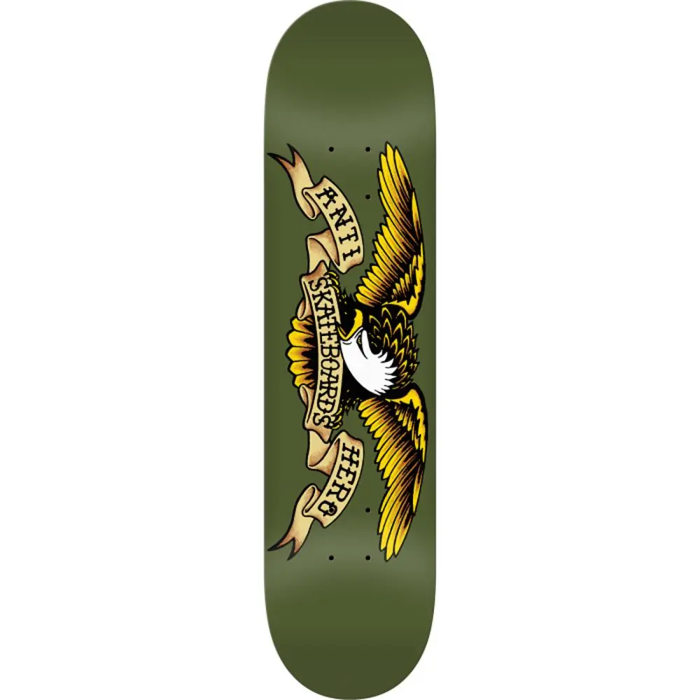 Antihero Classic Eagle 8.38" Green Skateboard Deck 1