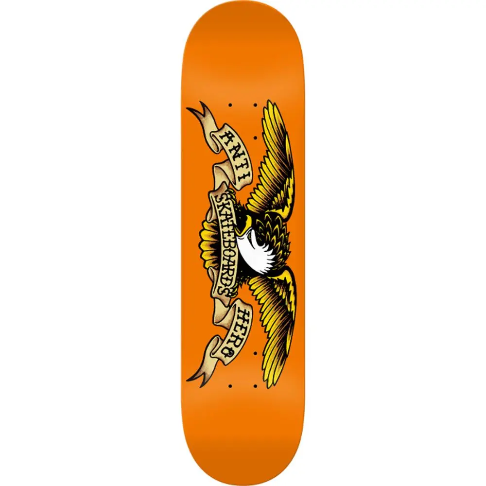 Antihero Classic Eagle 9.0" Orange Skateboard Deck 1