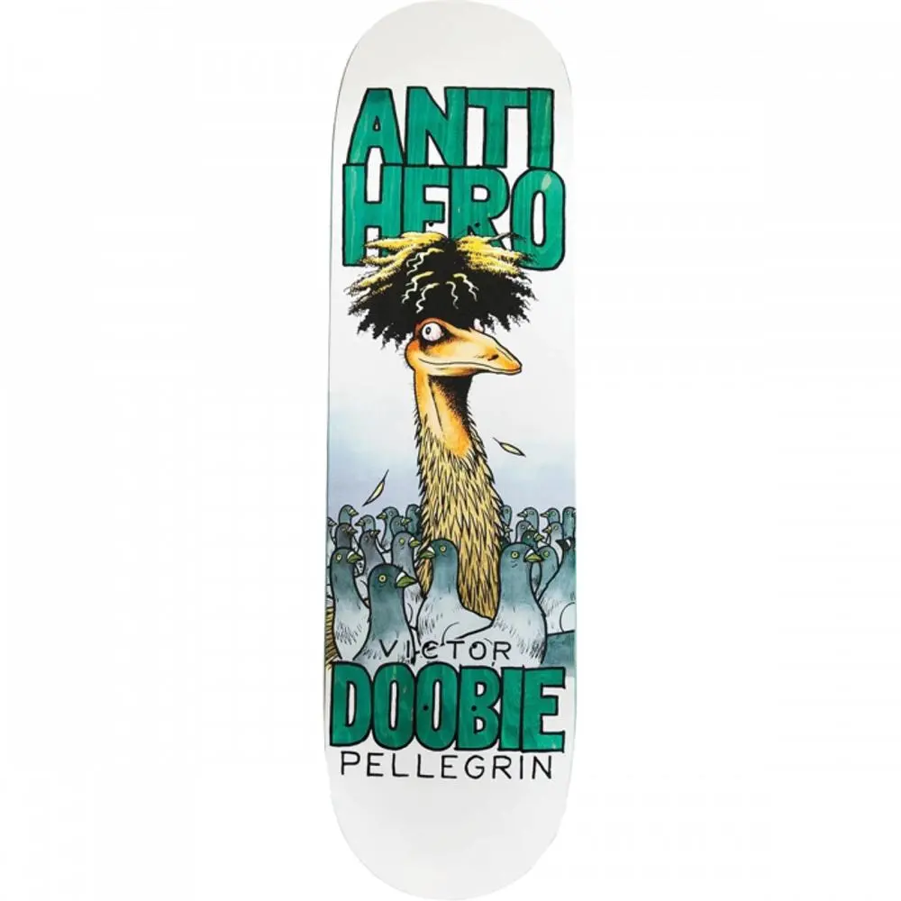 Antihero Pellegrin Doobie Pigeon 8.75" White Skateboard Deck 1