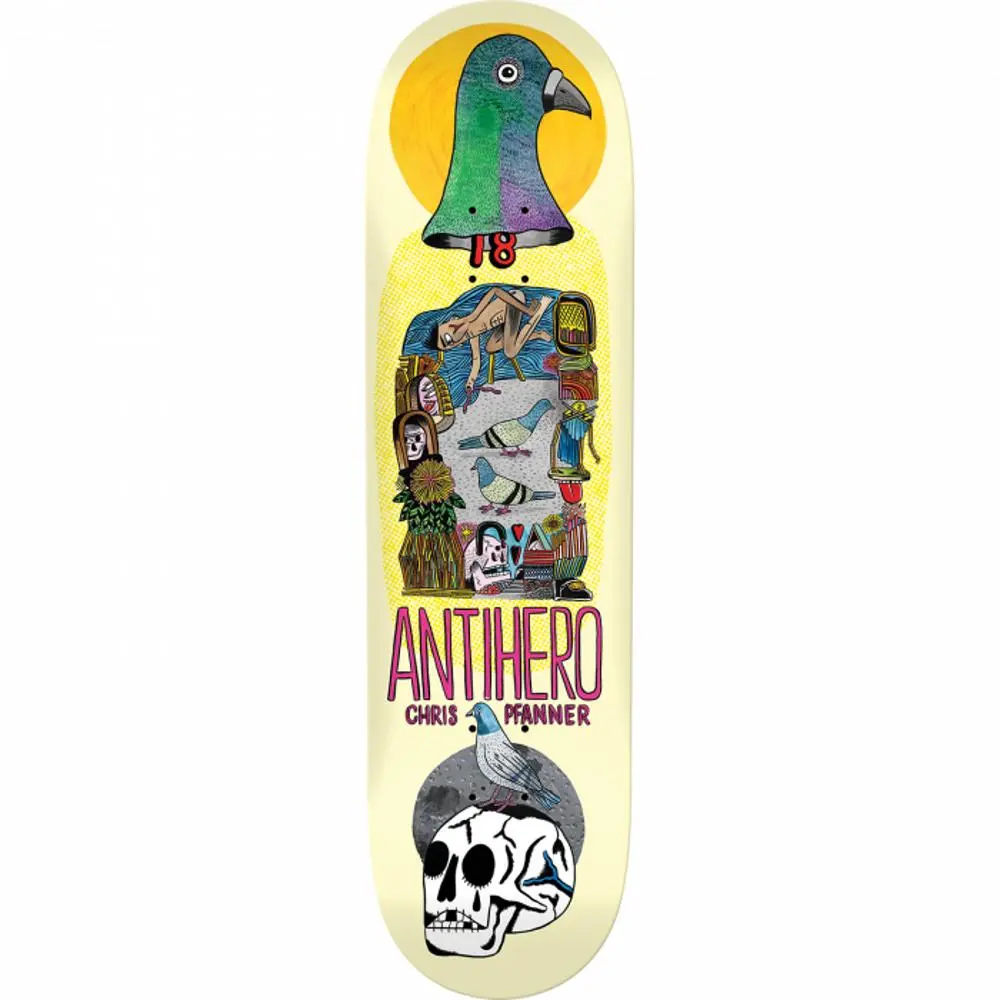 Antihero Pfanner Pigeon Vision 8.12" Skateboard Deck 1