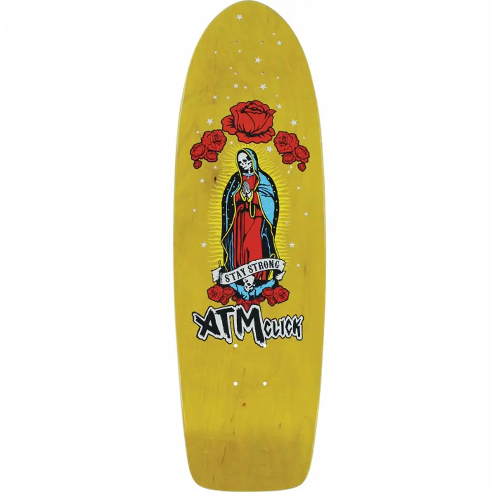 Atm Mary Cruiser Yellow 9" Skateboard Deck 1