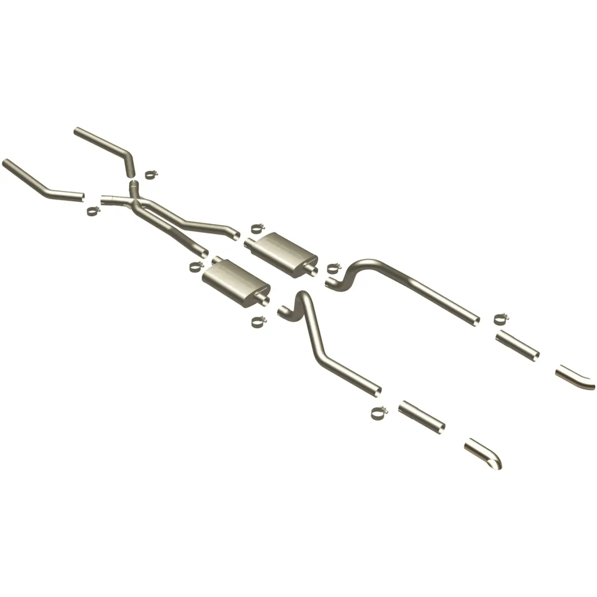 Magnaflow Street Series Stainless Crossmember-Back System 1