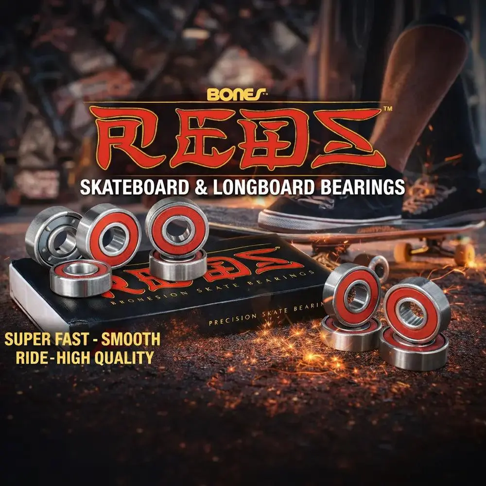 Bones Reds Skateboard Longboard Bearings 1