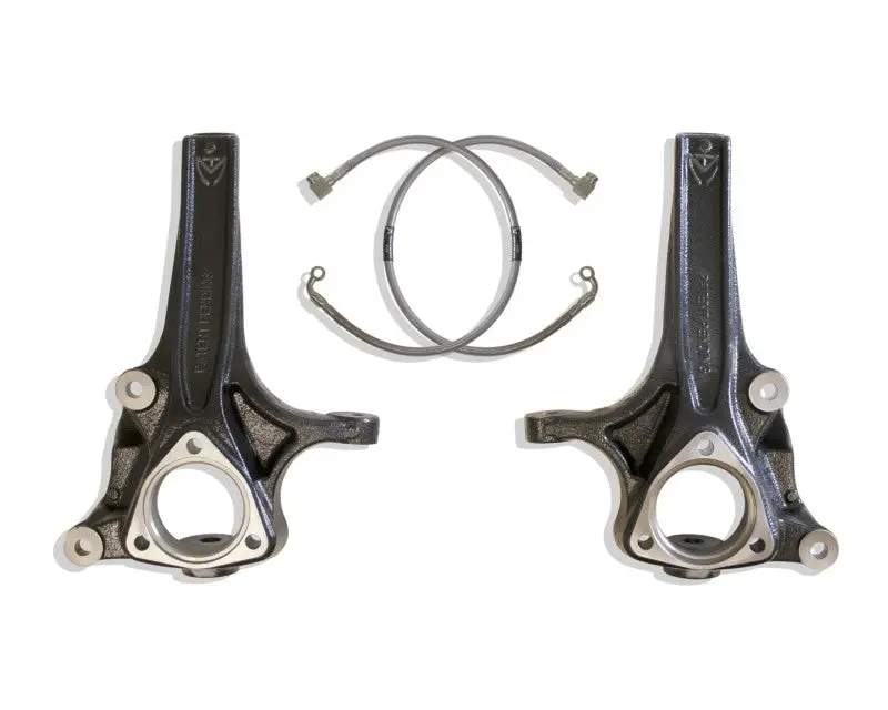 Maxtrac 19-24 Ram 1500 2Wd 4In Front Lift Spindles W/Extended Dot Compliant Brake Lines 1