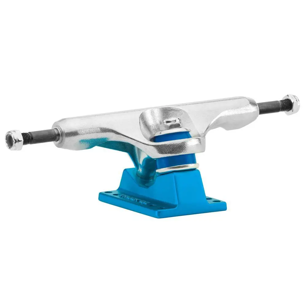 Caliber Standard 9" Raw/Satin Blue Skateboard Longboard Trucks | Set Of 2 1