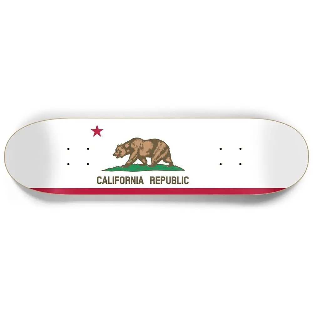 California State Flag Custom 8.25" Skateboard Or Wall Art 1