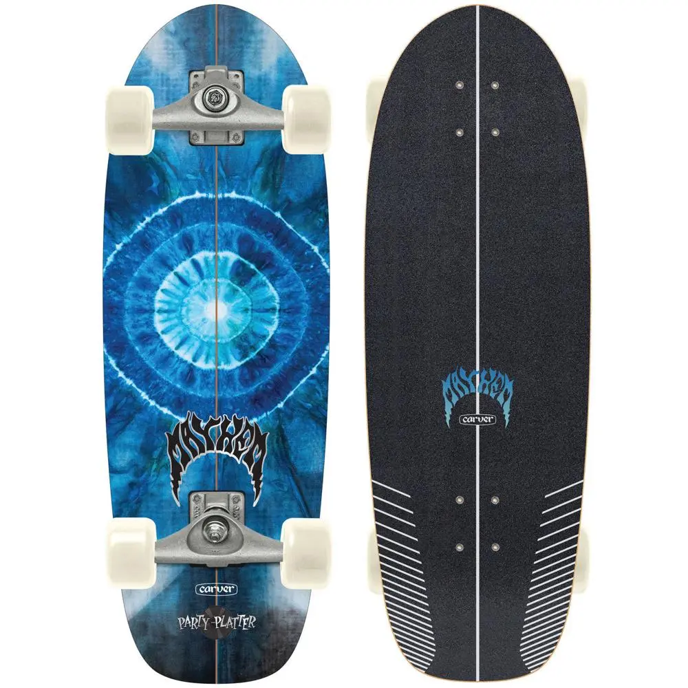 Carver Lost Party Platter Surfskate 28″ Cruiser Longboard With C5 Trucks 1
