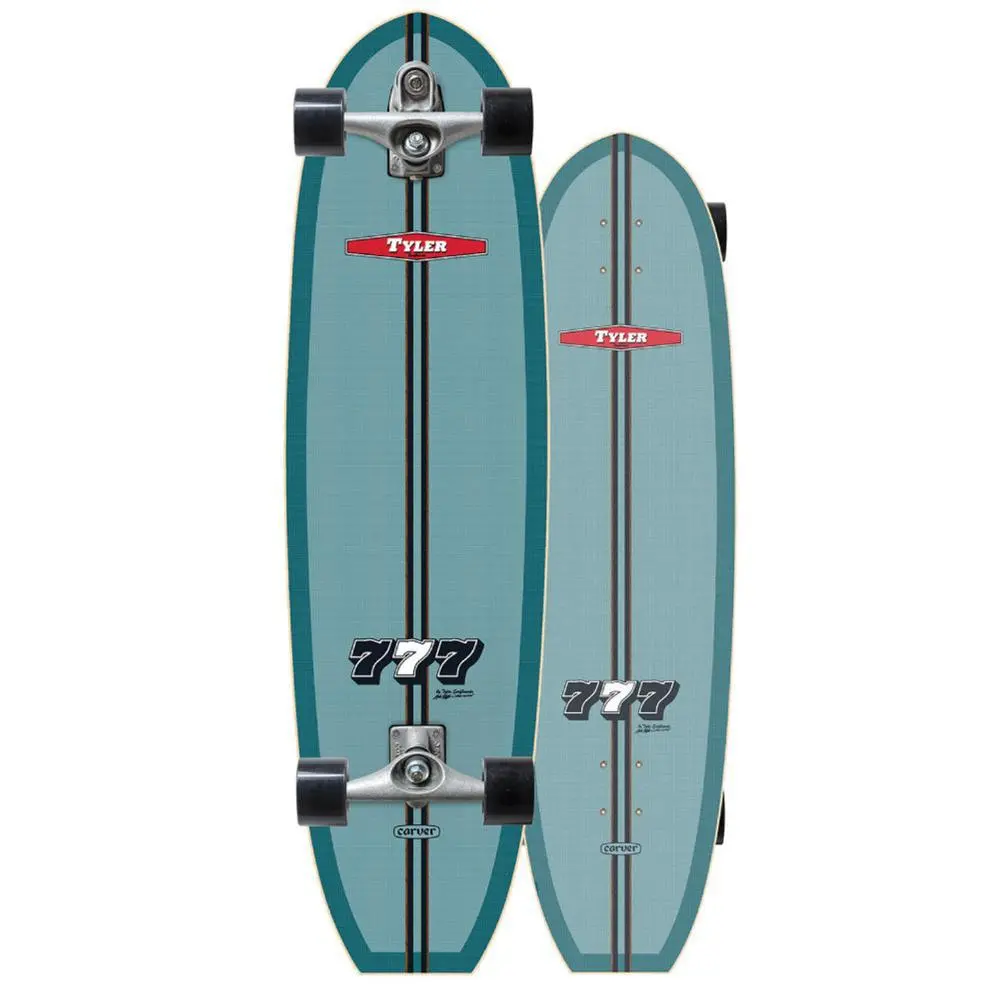 Carver Tyler 777 Surfskate 36.5″ Cruiser Longboard - C7 Raw -V1 1