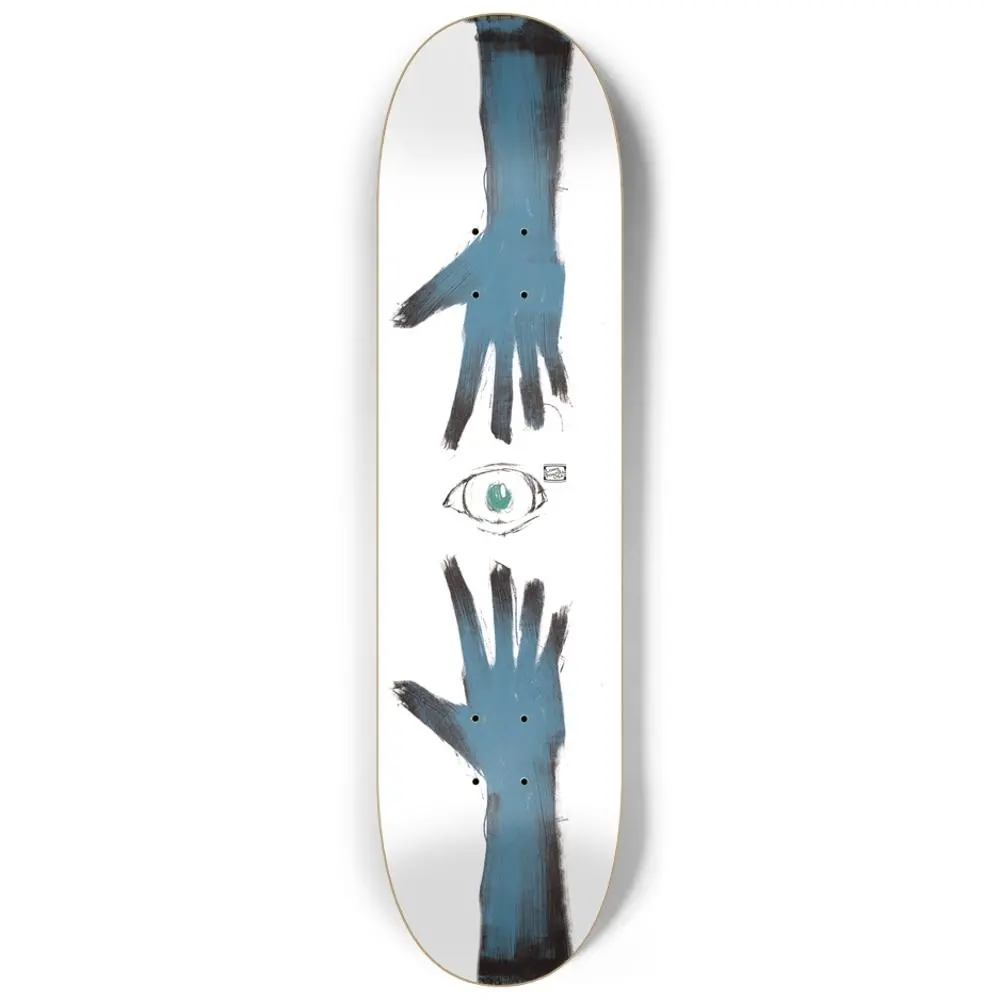 Catch The Eye Blue Custom 8.25" Skateboard Or Wall Art 1
