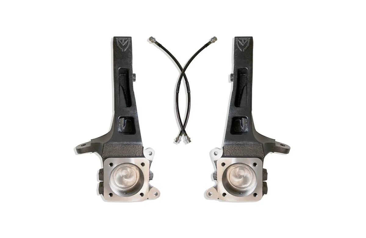 4" Lift Spindles W/ Brake Lines 1