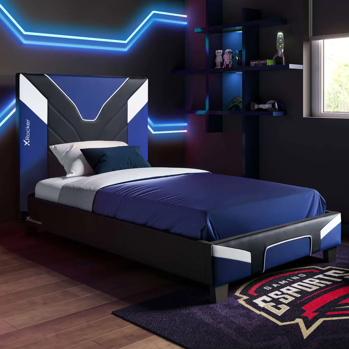 Cerberus Mkii Gaming Bed In A Box - Blue (3 Sizes) 1