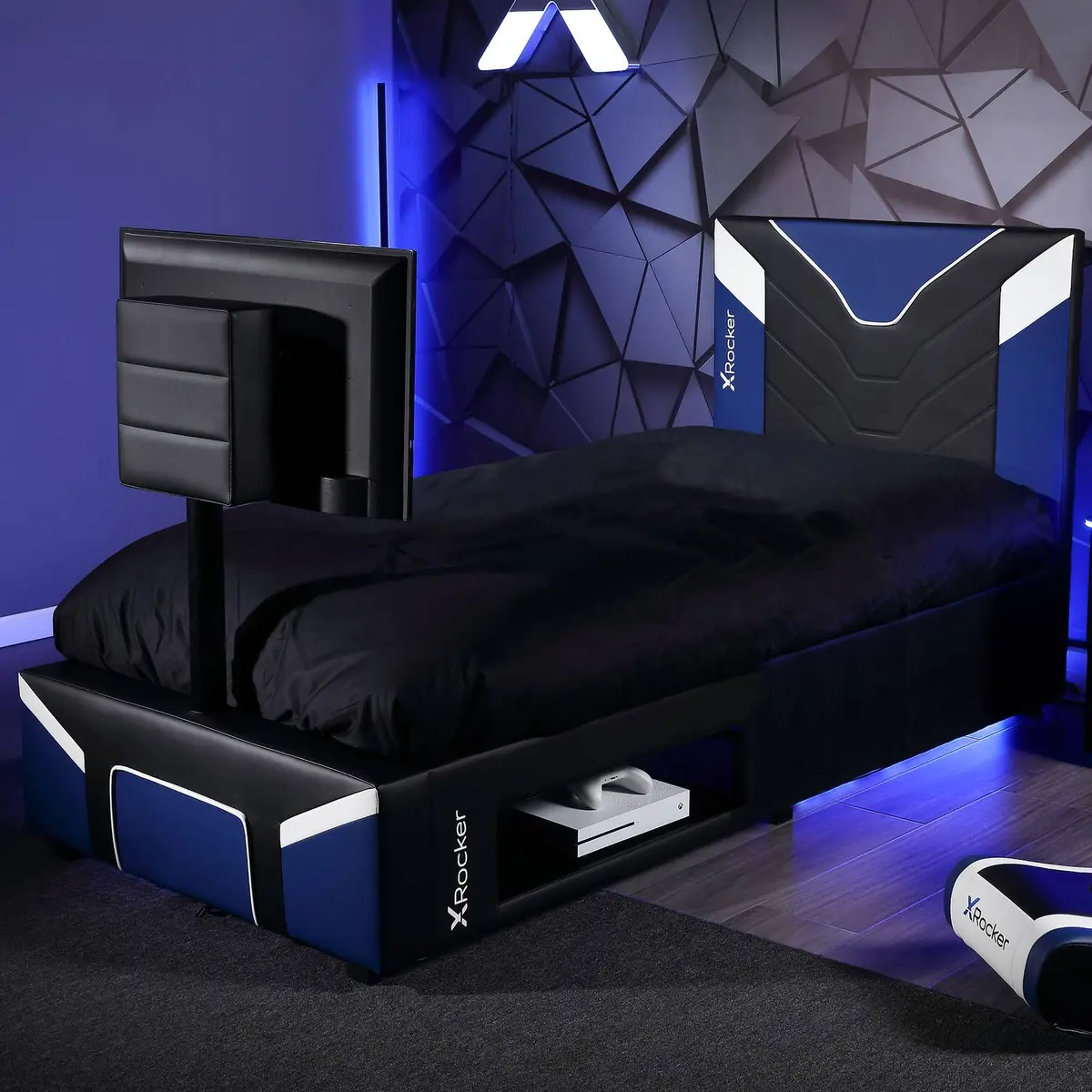 Cerberus Twist Single Tv Gaming Bed - Blue 1
