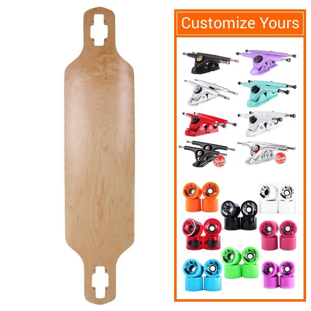 Custom Blank 39" Drop Through Longboard 1