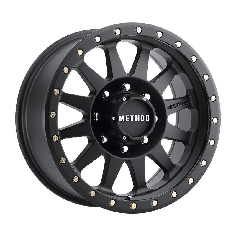 Method Mr304 Double Standard 17X8.5 0Mm Offset 8X6.5 130.81Mm Cb Matte Black Wheel 1
