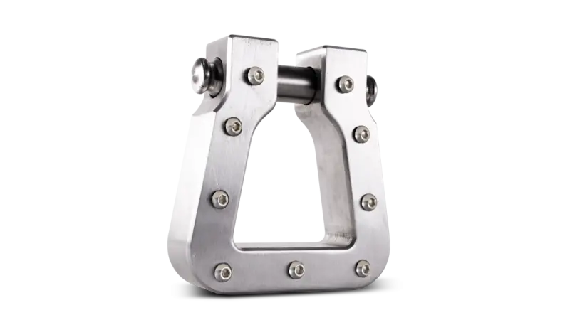 Body Armor 4X4 Mega D-Ring Machined Silver Single 1