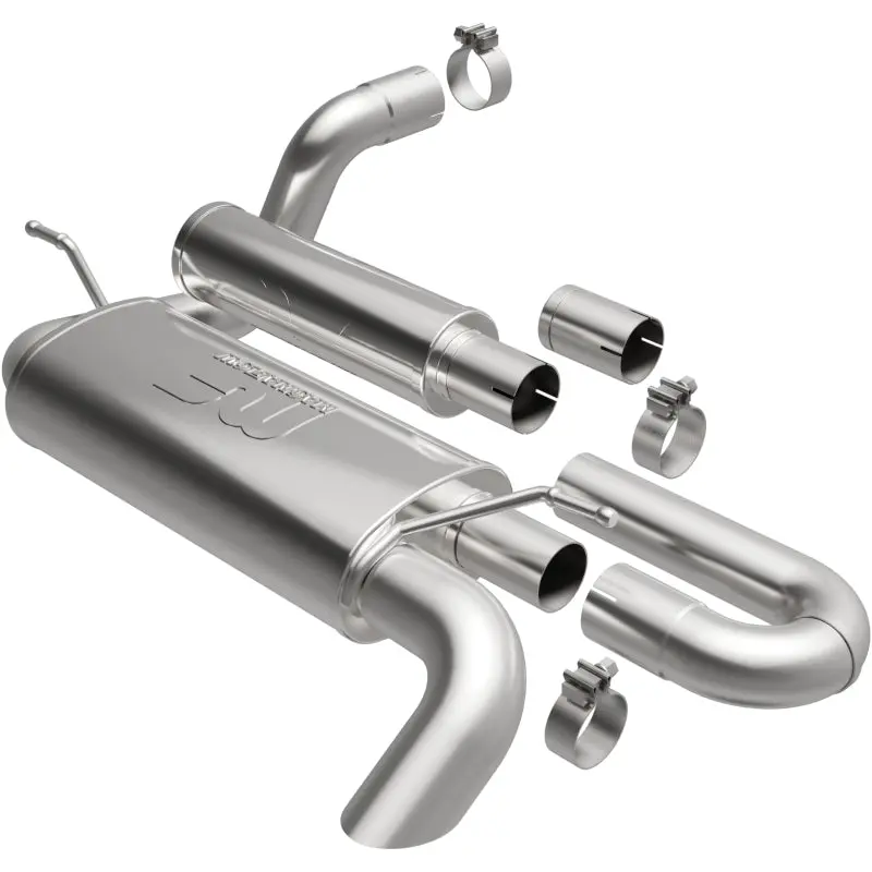Magnaflow 18-23 Jeep Wrangler Jl 2.0L/3.6L Overland Series Axle-Back Exhaust 1