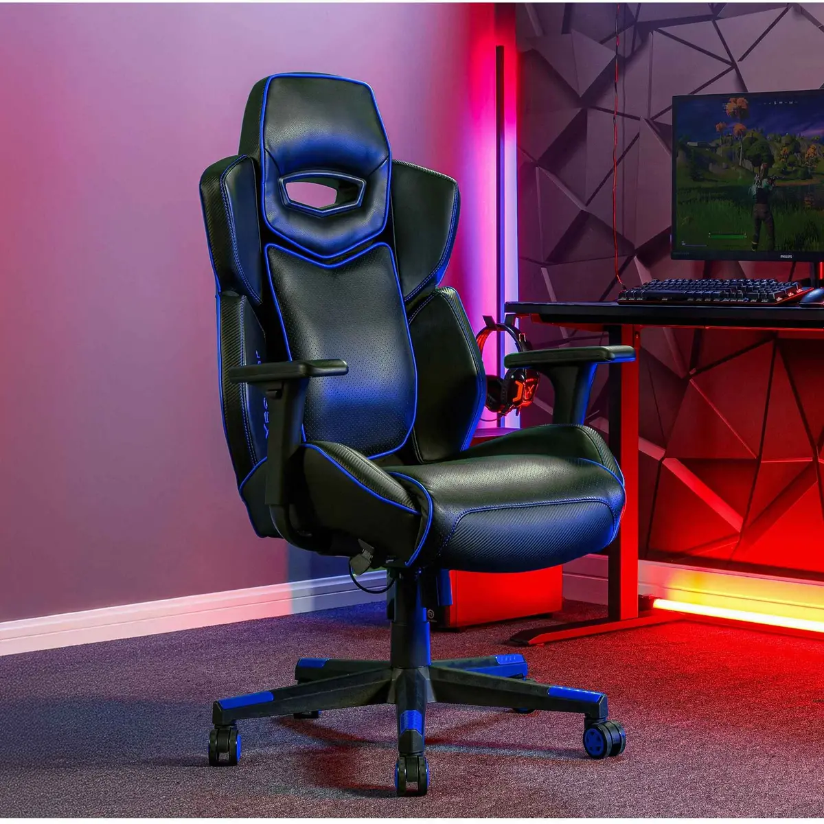 Drogon Ergonomic Pc Office Gaming Chair - Black / Blue 1